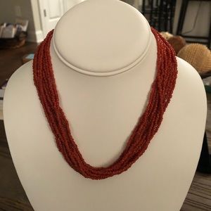 Silpada Vintage Coral Multi Strand Necklace